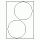 473 - Label Size 140mm dia - 2 labels per sheet